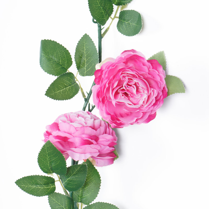 Rose artificiel dégradé rose