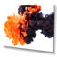 Orange et noir dansant des nuages d'encre - Photographie sur toile-67232661-67232639