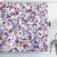  Rideau de douche mauve rétro Artsy + crochets-95078023-95078044