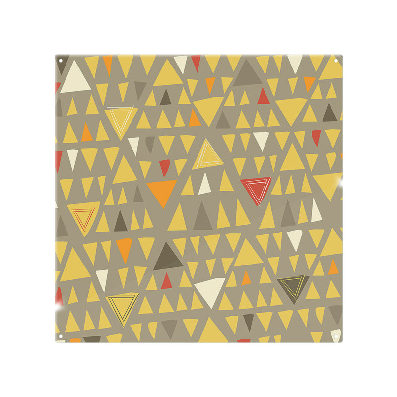 Geometric Triangles Splash Back, 70cm L x 50cm W