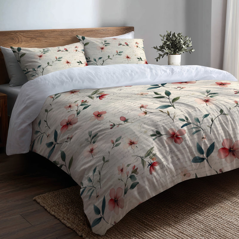 Ensemble de literie 3 pièces French Country, Housse de couette très grand et 2 très grandes t