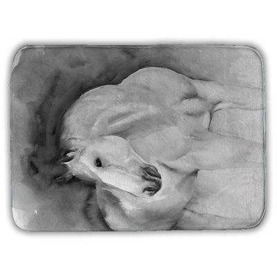 Beauty Bath Mat with Non-Slip Backing - Quick Dry Memory Foam Bathroom Rug - Absorbent - Modern Plush Spa-Style - Machine Washable
