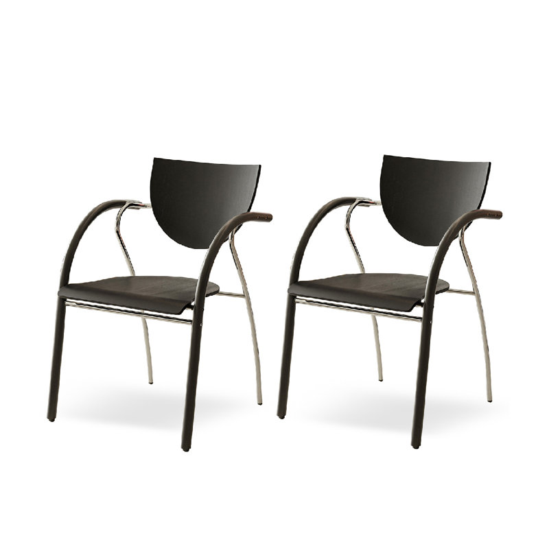 Chaise de salon moderne et minimaliste, Noir
