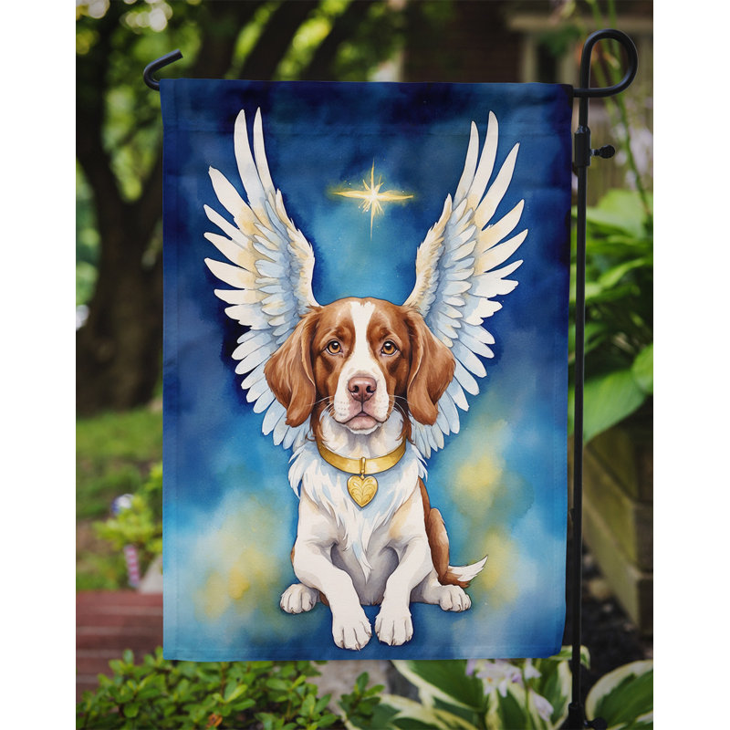 Drapeau d'épagneul breton My Angel Garden
