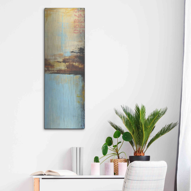 «Dockside 37 II» par Erin Ashley - reproduction d'art sur métal sans cadre, L 12 po x H 36 po