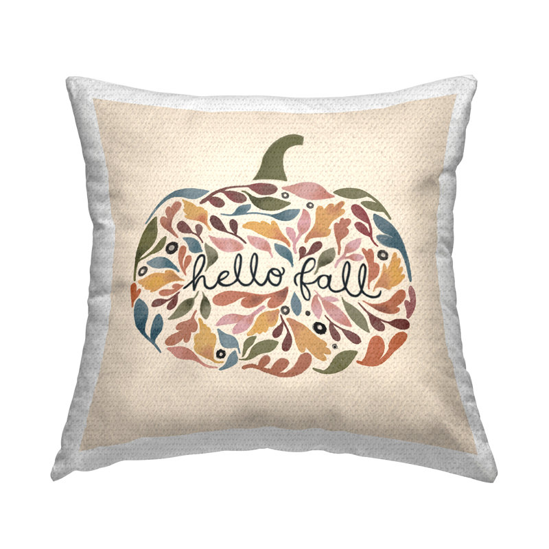 Floral Outdoor Throw Pillow