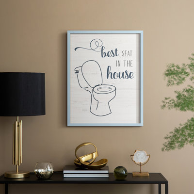 Best Seat Framed Print - Solid Wood