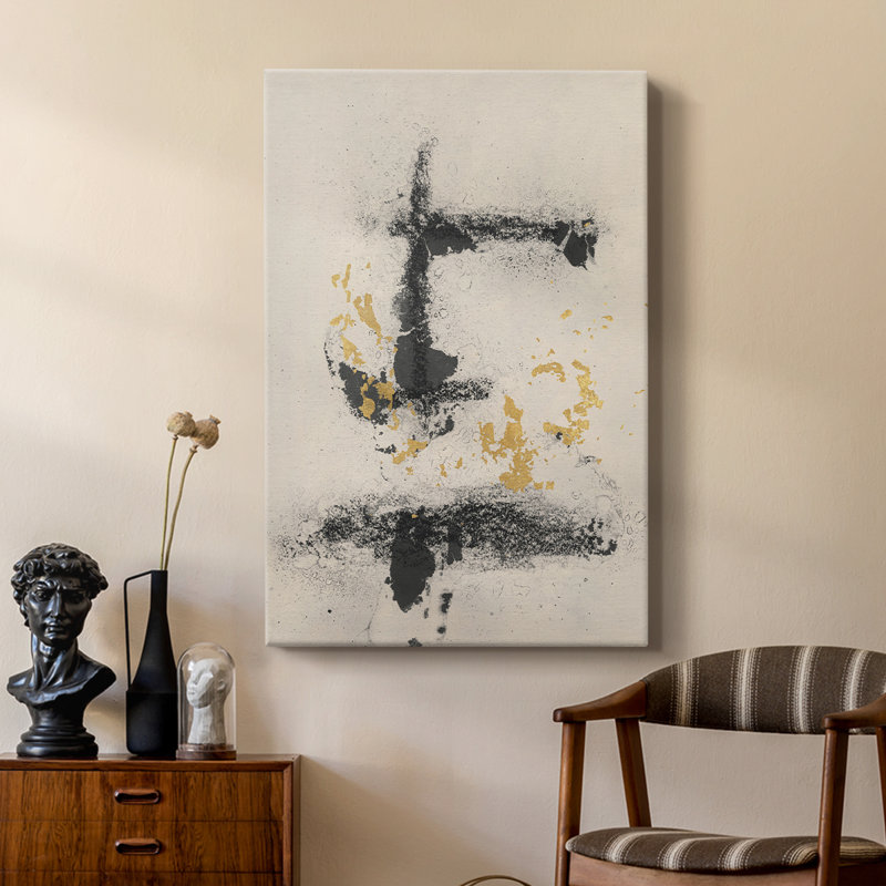Charcoal Remnants II - Gallery Cavas, H 48 po x l 32 po