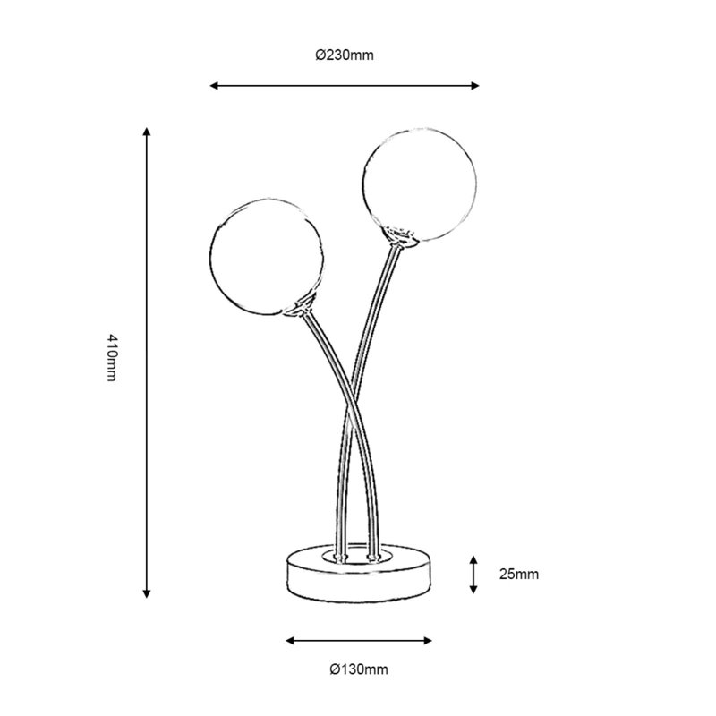 Stainless Steel Arched Lamp