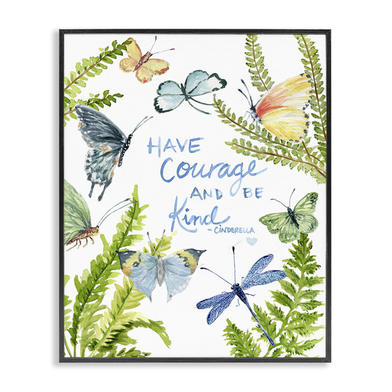 Courage et bonté, art de la giclée par Melissa Hyatt, H 30 po x l 24 po, Giclée encadrée noir minuit