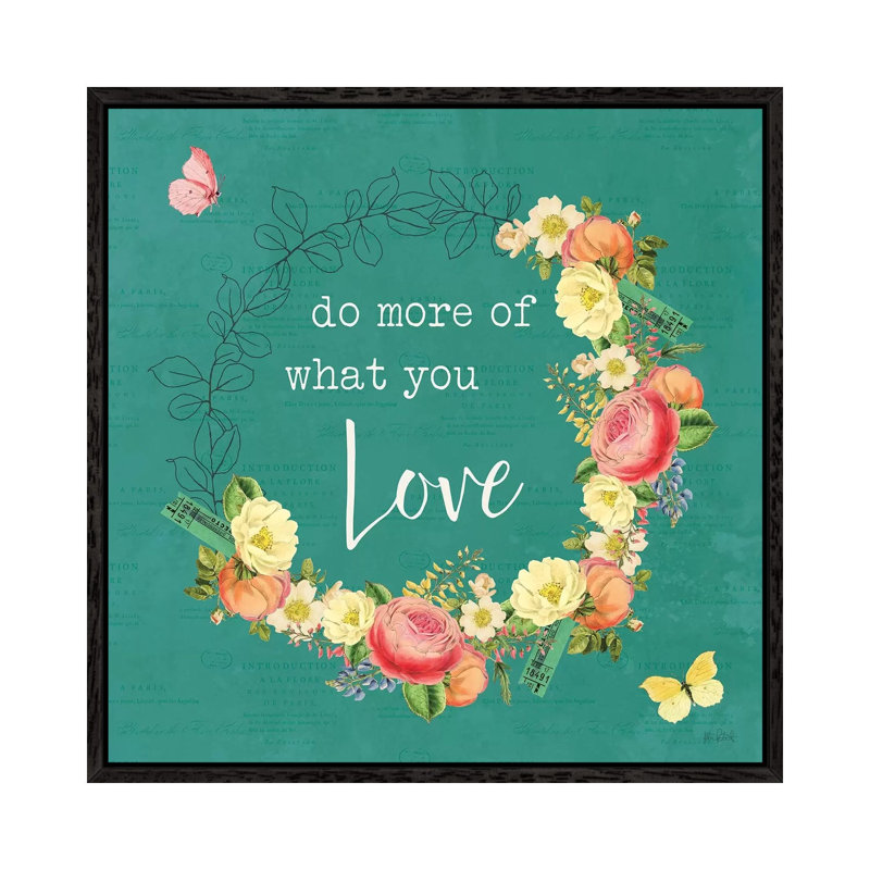 Garden District V 1 Piece Wall Art on Canvas, 93.98cm H x 93.98cm W x 3.81cm D, Black Framed