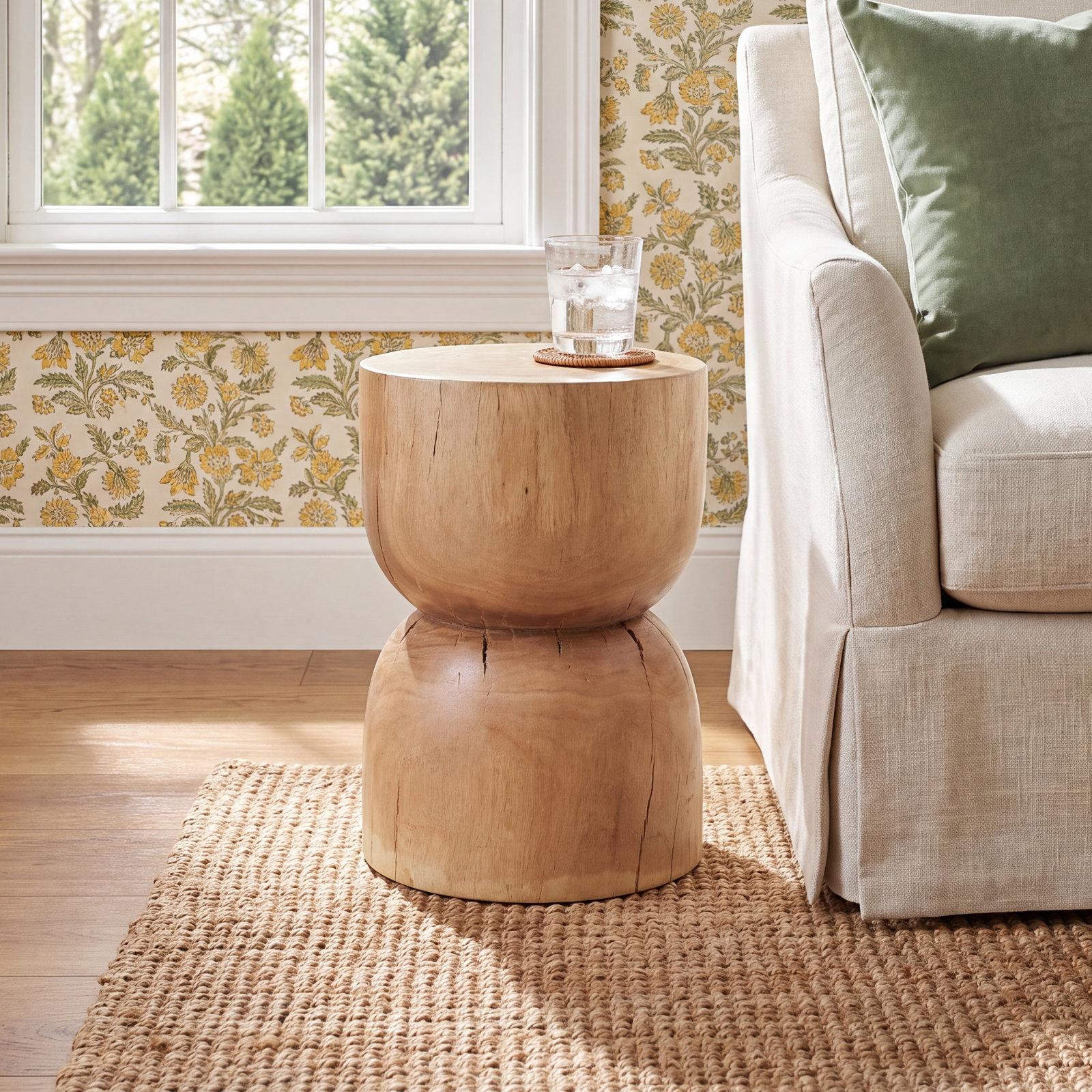 Ravi 17" Acacia End Table