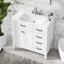 36"Modern Bathroom Vanity with Ceramic Sink, Soft-Close Drawers, Water-Resistant Solid Wood Frame - CARB Certified-1060087856