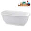 Baignoire autoportante 59 po avec plateau interne 59 po Streamline-101412697