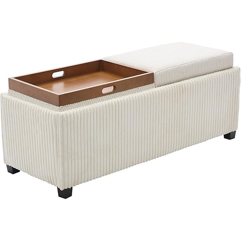 Table basse avec repose-pieds et rangement