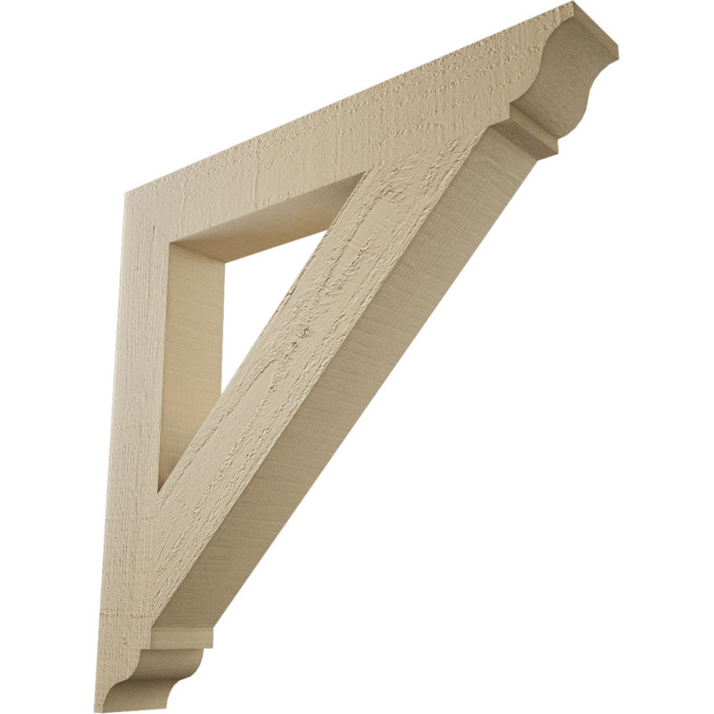 Support traditionnel en cèdre brut à grain de bois TimberThane, H 24 po x l 3,5 po x P 24 po