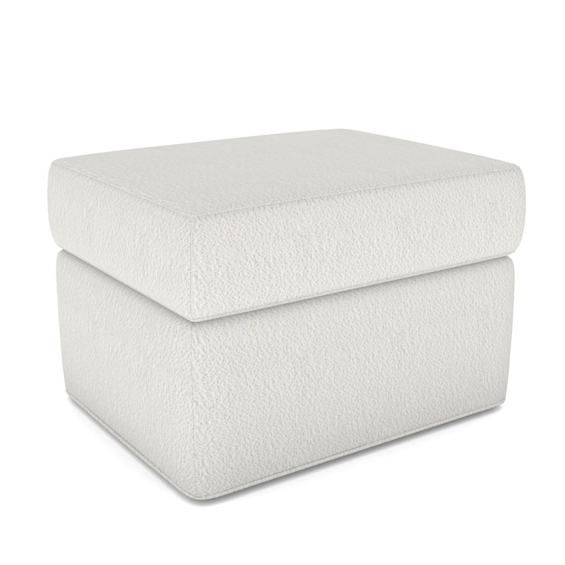 Repose-pieds rembourré Newlin, Kempsey peau de mouton, Non