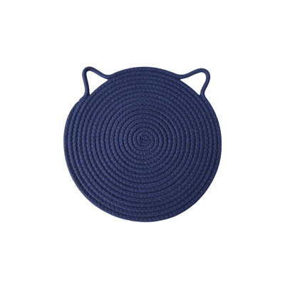 Cotton rope placemat Woven Round Placemats Thermal Insulation Durables Table Insulation Coasterss Coasterss