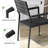 Muntz 6 - Person Aluminum Patio Dining Set with Stacking Dining Chairs and Umbrella Hole-1331214295