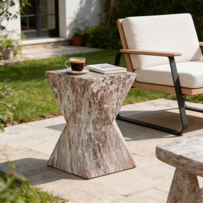 Tables de bout d'extérieur en ciment pour patio