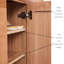 Armoire à chaussures en bois massif All Modern-100721255