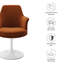 Fauteuil pivotant en velours Lippa Performance-105239675-105239672