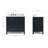 Flynt 37'' Single Bathroom Vanity with Carrara Marble Top-64627206