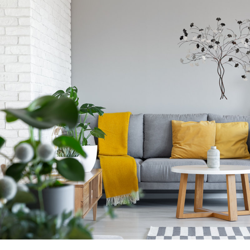 Racines, art mural / argent