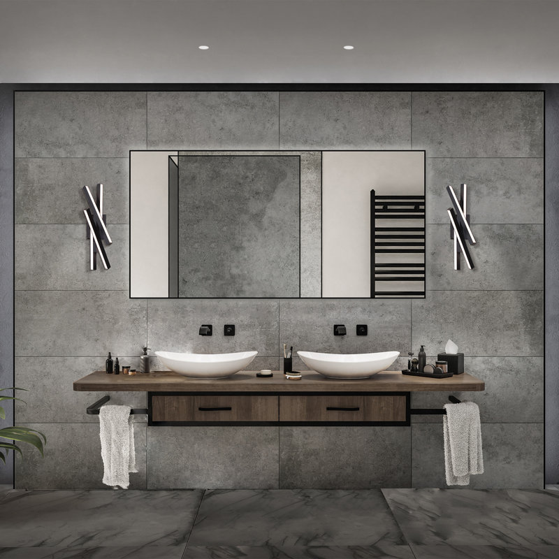 Parallax Dimmable LED Vanity Light, 2700K, 7"H x 20"W x 7.88"D
