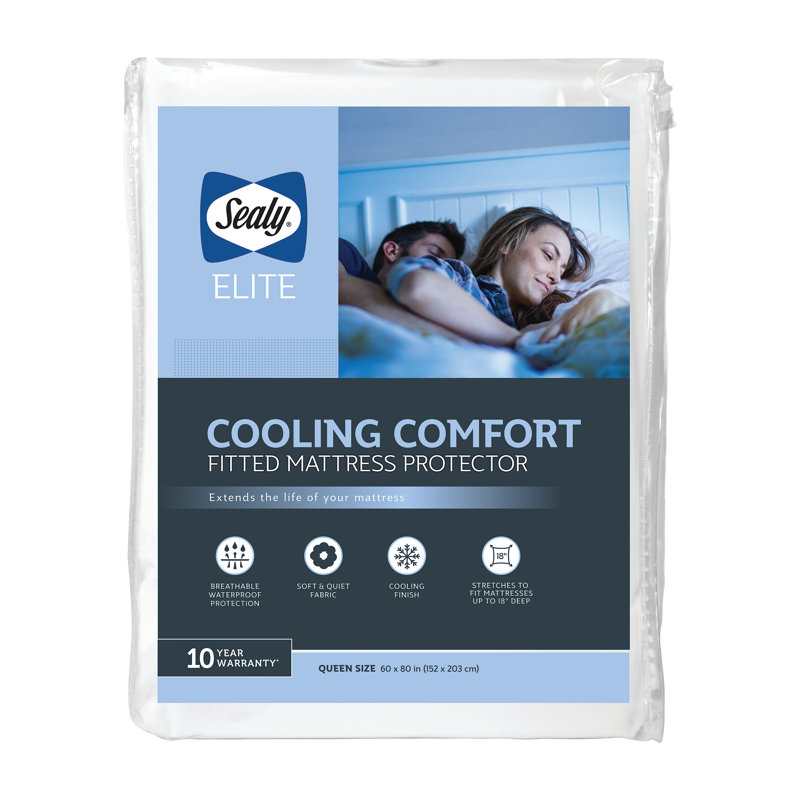 Full Size White Cooling Comfort Mattress Protector