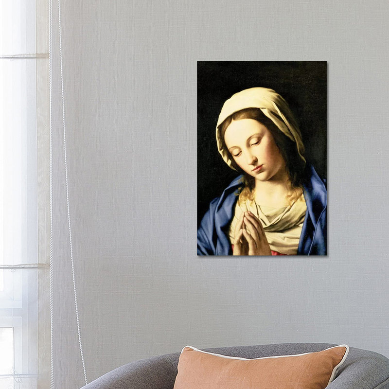 Madonna at Prayer 1 Piece Wrapped Canvas Wall Art, 66.04 cm H x 45.72 cm W x 1.91 cm D