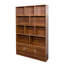 Bibliothèque haute avec 10 cubes et 3 portes, bibliothèque à 4 niveaux, bibliothèque ouverte avec armoire, organisateur de rangement cubique moderne pour le salon et le bureau