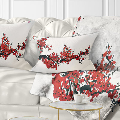 Floral Winter Sweet - Coussin décoratif à imprimé floral