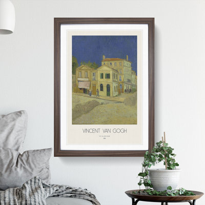 The Yellow House with Border by Vincent Van Gogh - Picture Frame Painting