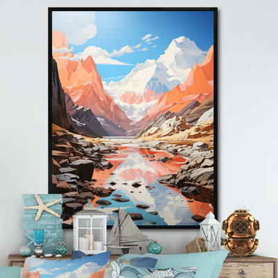 «Winter Glacier Landscape In Canada», reproduction sur toile