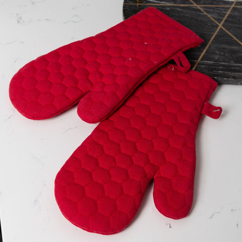 Gant de cuisine 2 pièces FabStyles, Rouge