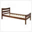 Twin Size  Wood Platform Bed With Headboard And Wooden Slat Support
