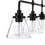 Luminaire suspendu linéaire industriel à 4 lumières pour îlot de cuisine