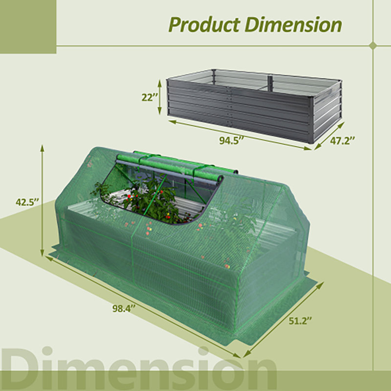 Mini serre amovible pour fleurs de légumes
