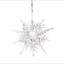 Cintre de 6,1 x 1,8 x 6,3 po en forme de flocon de neige, boules de Noël suspendues décoratives pour décorations de fêtes, ensemble de 6