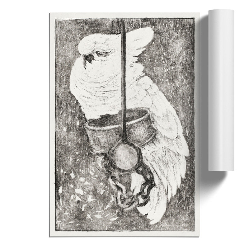 White Cockatoo by Theo van Hoytema - Frameless Print, 42cm H x 30cm W x 0.1cm D