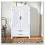 Armoire de rangement blanche 27 po