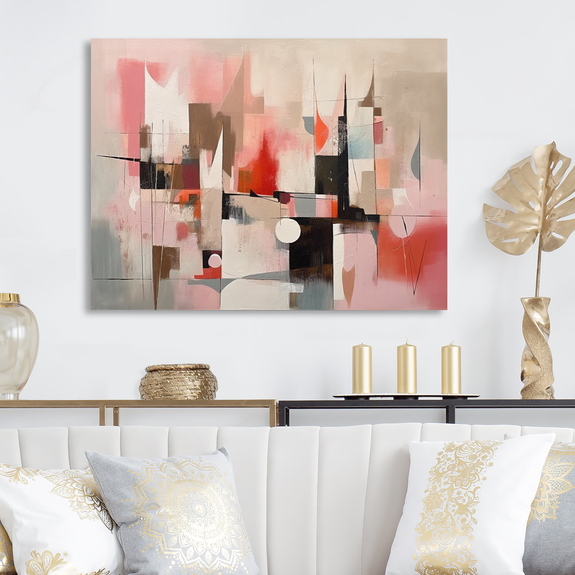 Ivy Bronx Blue Captivating Liquid Ink I - Abstract Marble Canvas Wall ...