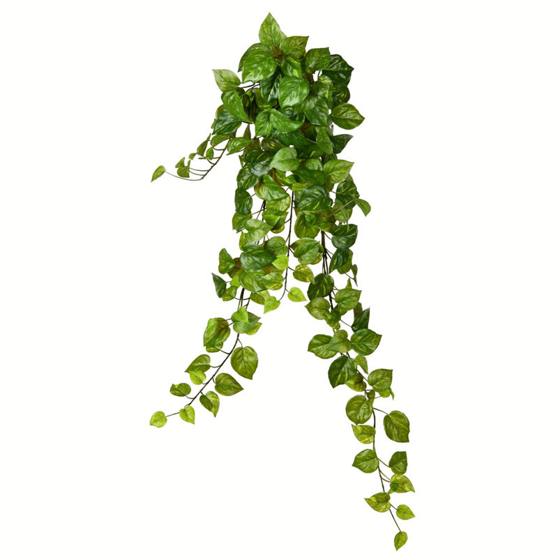 Buisson artificiel suspendu Pothos, H 34 po x l 8 po x P 10 po