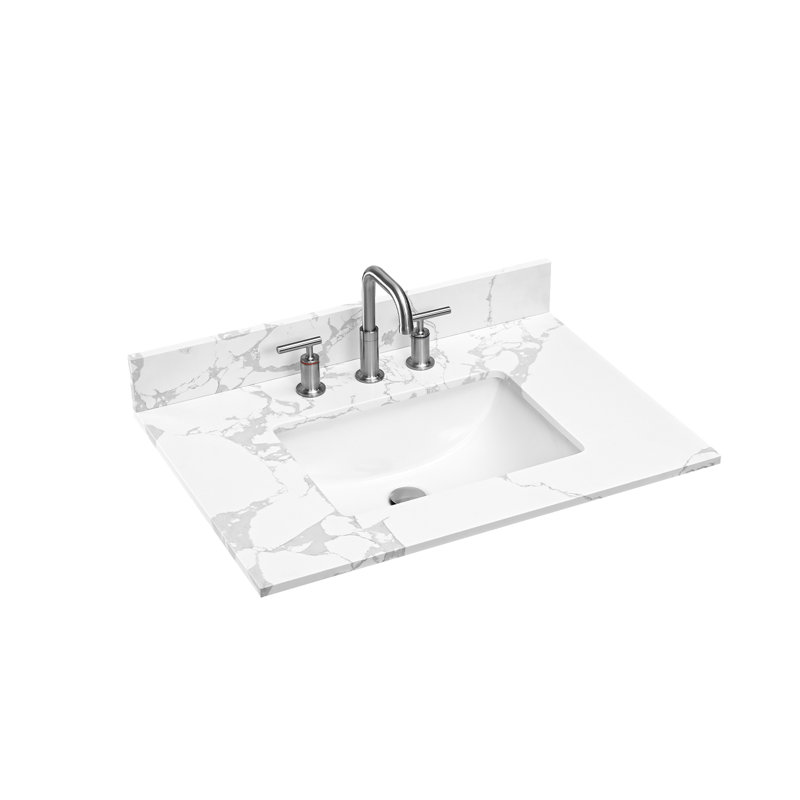 31" Single Bathroom Vanity Top With Sink