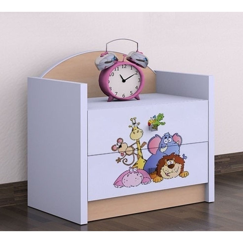 Jessie 2 Drawer Nightstand, Beige