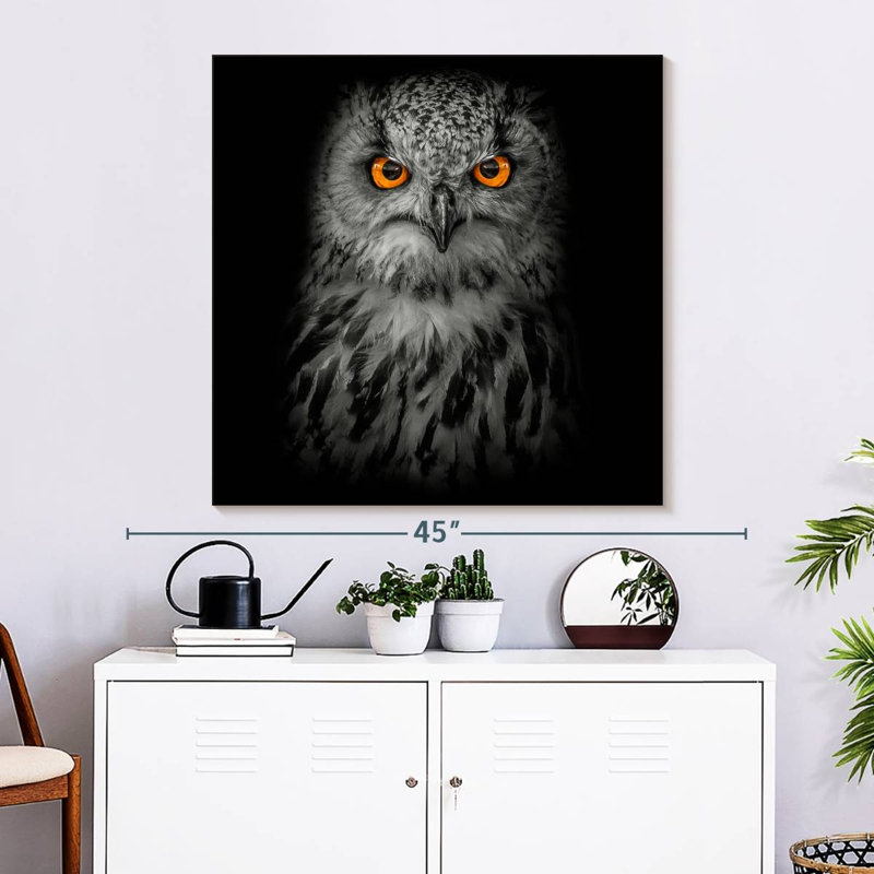 Brampt Intense Eagle Owl, 33" H x 33" W