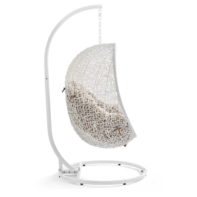 Balancelle d'extérieur avec support Modway Hide, Blanc/Moka