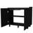 2 Utility Sink And Cabinet In Black With Wood Material Modern Look For Kitchen Stable Legs Style Space-121675824