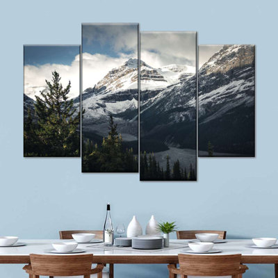 Ensemble 4 pièces Mountain Top On Canvas